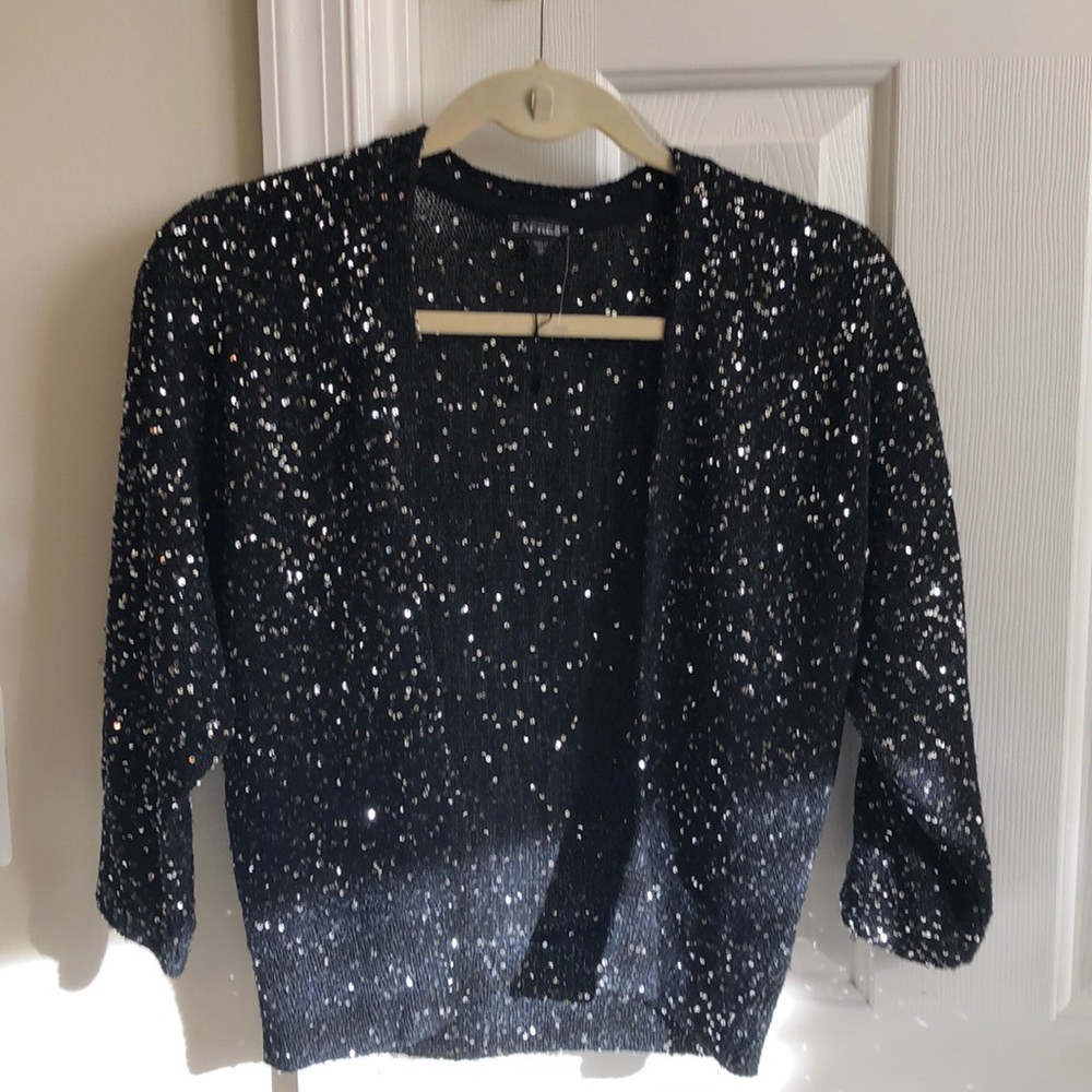 Express Sequin Cardigan